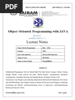 OOPS With Java BCS306A Mod 5 Notes For Exam @vtunetwork