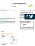 Fiche N°7 - Droites Parallèles Et Fractions