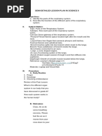 Science 9 - Parts of The Respiratory Systems