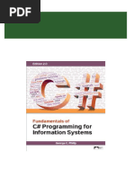 (Ebook PDF) Fundamentals of C# Programming For Information Systems 2nd Edition All Chapters Instant Download