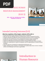 Introduction To Human Resource Management - Final Presentation - Sept 24