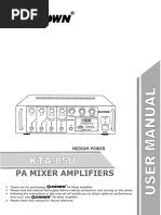 Krown KTA-85U Amplifier User Manual