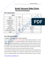 The Technical Solution of ZKG-400 Model Vacuum Rake Dryer