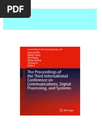 Full The Proceedings of The Third International Conference On Communications Signal Processing and Systems 1st Edition Jiasong Mu Ebook All Chapters