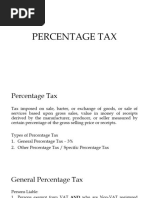 Percent. Percentage Tax 01