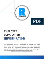 Employee Separation Information - 2023 2