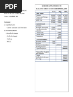 Ratio Worksheet K.J Applicance