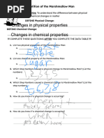 Demolition of The Marshmallow Man OBSERVATION SHEET