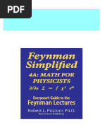 Immediate Download Feynman Lectures Simplified 4A Math For Physicists Robert L. Piccioni Ebooks 2024