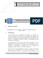 1.0 Memoria descriptiva