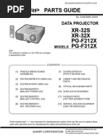 Sharp Parts guide Projector XR-32X  XR-32S