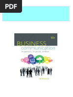 Download Complete Business Communication : In Person, in Print, Online, 10th Edition Amy Newman PDF for All Chapters