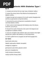 STUDENTSDiabetes Type I and Type 2