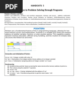 Handouts Module 5 Pointers and files Under construction vs