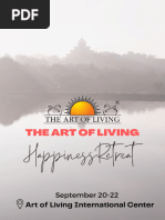 Happiness Retreat Itinerary