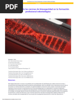 La importancia de las normas de bioseguridad en la formación profesional odontológica