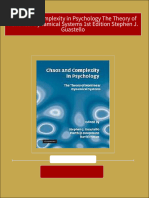 Chaos and Complexity in Psychology The Theory of Nonlinear Dynamical Systems 1st Edition Stephen J. Guastello download pdf