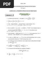 1è Compo Maths Corrigé 2008