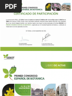 SEBOT- 1 Congreso Español de Botanica