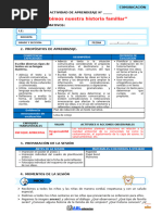 DIA 1- 5TO GRADO SESION COMUNICACION. ESCRIBE