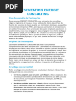 PRESENTATION ENERGIT CONSULTING