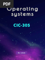 Operating System CIC305_Dr. Ashish (Complete OS)