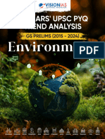 VisionIAS Research and Analysis December 2024 Environment (10 Years UPSC PYQ Trend Analysis)