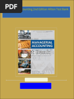 Instant Download for Managerial Accounting 2nd Edition Hilton Test Bank 2024 Full Chapters in PDF