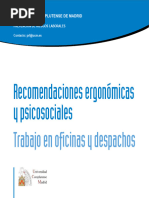 Evaluaciones Ergonomicas y Psicosociales Trabajos de Oficina y Despachos