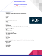 MCQ question content by Pondicherry University.