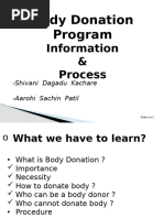 BODY DONATION PPT