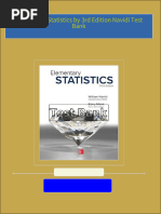 Elementary Statistics by 3rd Edition Navidi Test Bank PDF Download Full Book with All Chapters