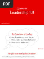 Leadership 101 Slides