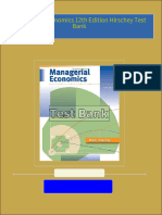 Complete Answer Guide for Managerial Economics 12th Edition Hirschey Test Bank