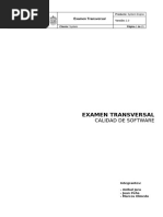 Examen Transversal Calidad de Software