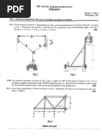 Engineering Mechanics All Exam Papers