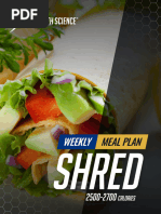 BWS Meal Plan - Males Shred V1 2500-2700