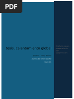 Tesis Calentamiento Global