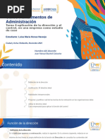 Aplicación de Dirección y Control en Una Empresa Como Estudio de Caso.