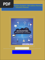 Immediate download Accounting Information Systems 14th Edition Romney Solutions Manual all chapters