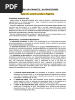 Desarrollo y Subdesarrollo en Argentina - Macroenconomía 