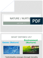 Lecture 2.1 (Student) - Nature Nurture