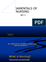 SET 1 FUNDAMENTALS OF NURSING