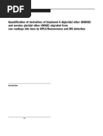 Quantification of derivatives of bisphenol A diglycidyl ether (BADGE) and novolac glycidyl ether (NOGE) migrated from can coatings into tuna by HPLC-F and MS detection