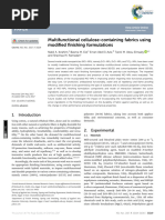 Multifunctional Cellulose-containing Fabrics Using (1) (1)