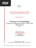 Naissance de La Biopolitique - Cours Au College de France 2004 - Michel Foucault (17 Pages - 532 Ko)