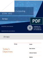 Lecture 10 Arrays