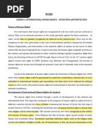 International Human Rights Law-Evolution & Protection