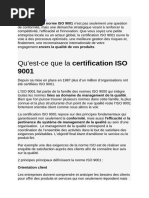 adoption norme iso 9001