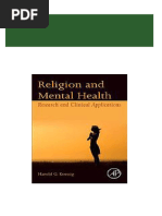 PDF Religion and Mental Health, Research and Clinical Applications 1st edition - eBook PDF download